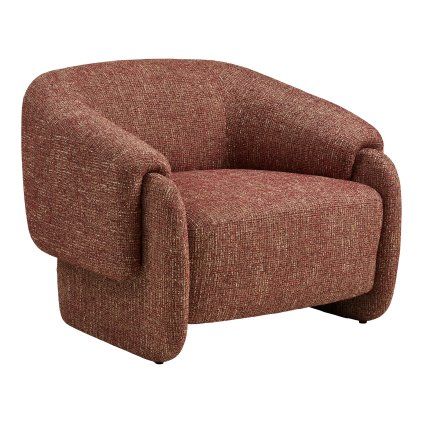 Hamilton lounge křeslo bordó bouclé