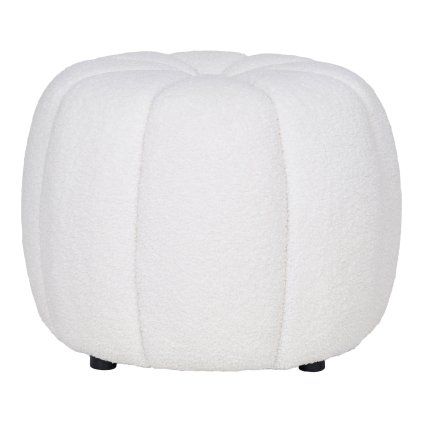 Paisley pouf smetanový
