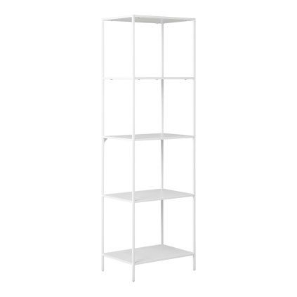 Vita policový regál 51 cm – bílý kov