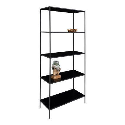Vita policový regál 80 cm – černý kov