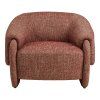 Hamilton lounge křeslo bordó bouclé