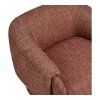 Hamilton lounge křeslo bordó bouclé