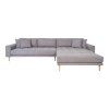 Lido rohová sedačka čtyřmístná šedá - pravá