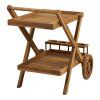 Pasaku servírovací vozík – teak