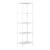 Vita policový regál 51 cm – bílý kov