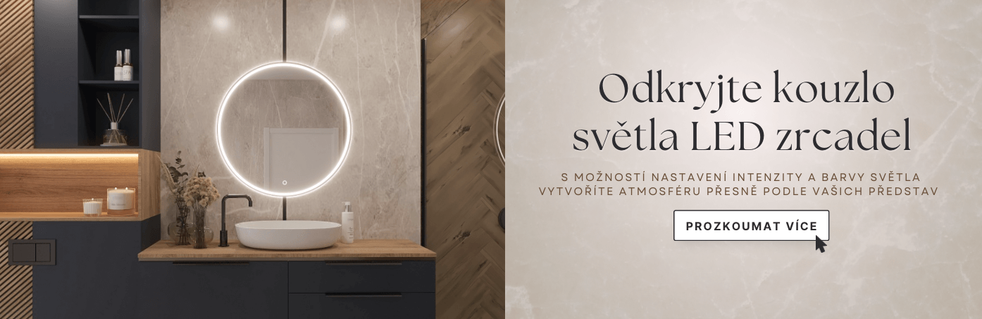 Odkryjte kouzlo světla LED zrcadel