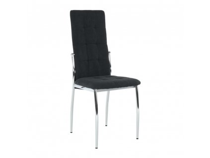 Židle, černá látka / kov, ADORA NEW