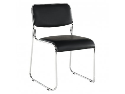 Stohovatelná židle Bulut - černá - 76x50x56 cm