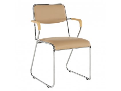 Stohovatelná židle Derya - hnědá - 79x53x57 cm