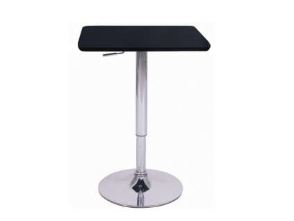 Barový stůl s nastavitelnou výškou, černá, 57x84-110 cm, FLORIAN