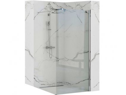 Rea - Sprchová zástěna Walk-in Aero N - chrom/transparentní - 90x195 cm L/P