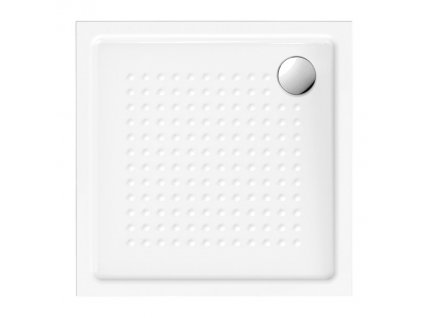 Keramická sprchová vanička, čtverec 90x90x4,5 cm, bílá ExtraGlaze