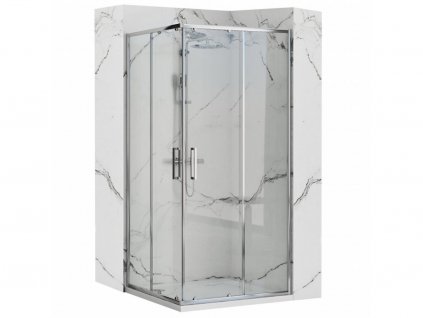 Rea - Sprchový kout Punto - chrom/transparentní - 80x80 cm - L/P