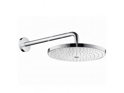 Hansgrohe - Hlavová sprcha 300, 2 proudy, sprchové rameno 390 mm, bílá/chrom