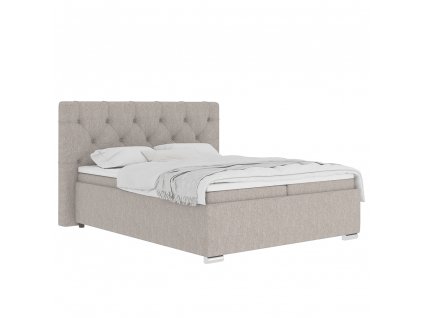 Boxspringová posteľ 160x200, sivohnedná Taupe, MORINA