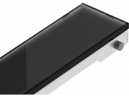 MEXEN - MGB kryt pro lineární odtokový žlab 50 cm - černá sklo - 1026050