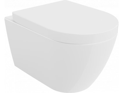 Rico WC mísa Rimless, WC sedátko se zpomalovacím mechanismem, široký - bílá - 30478000