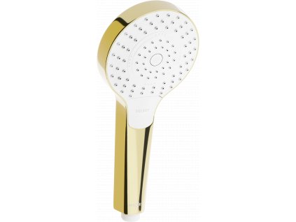 MEXEN - R-05 ruční sprcha, 3-funkce - zlatá/ bílá - 79505-50