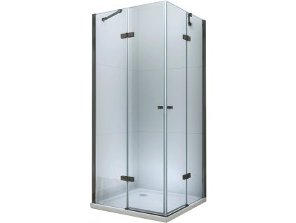 MEXEN - Roma Duo sprchový kout, dveře křídlové, 90 x 90 cm, transparentní - černá - 854-090-090-70-00-02
