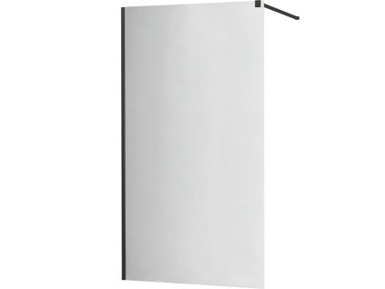 MEXEN - Kioto zástěna sprchová 80 x 200 cm, lustro 8 mm - černá - 800-080-101-70-50