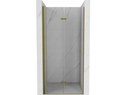 MEXEN - Lima dveře sprchové skládací, 100 cm, transparentní - zlatá - 856-100-000-50-00
