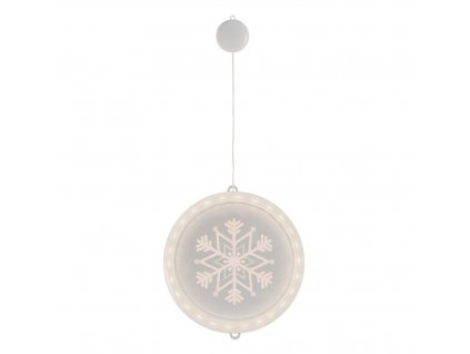 Vánoční LED dekorace sněhová vločka, kulatá