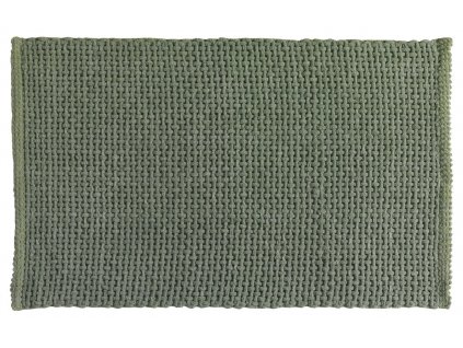 KNOT koupelnová předložka, 50x80 cm,45% bavlna, 55% polyester, protiskluz, zelená