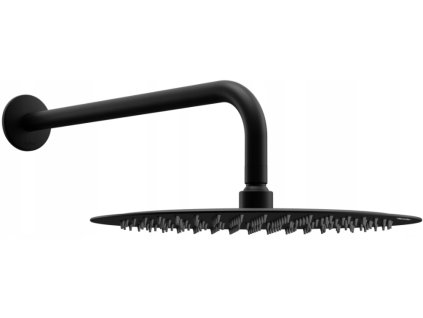 Mexen Slim sprcha - tropický déšť 25 cm z ramieniem se sprchou - černá - 79225211-70