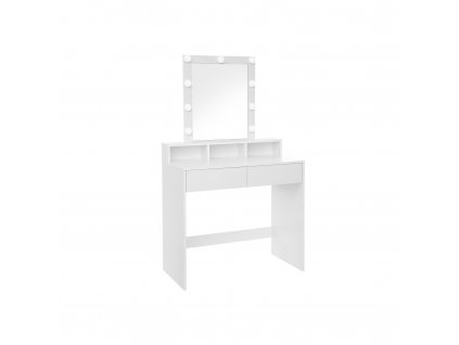 Toaletní stolek - bílá - 80x40x145 cm