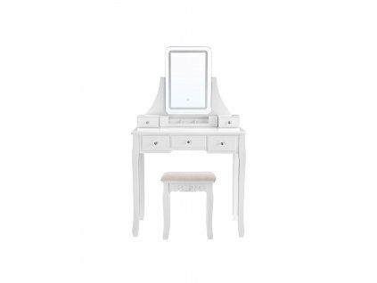 Toaletní stolek - bílá - 80x40x137,5 cm