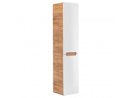 Oasi Casa - Koupelnová skříňka vysoká Aruba White - bílá - 35x170x35 cm