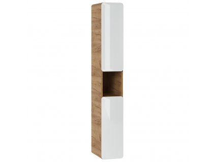 Via Domo - Koupelnová skříňka vysoká Aruba White - bílá - 25x170x39 cm