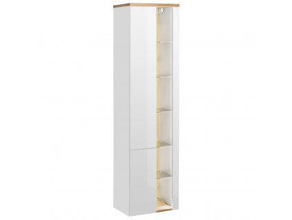 COMAD - Koupelnová skříňka vysoká Bahama White - bílá - 46x170x33 cm