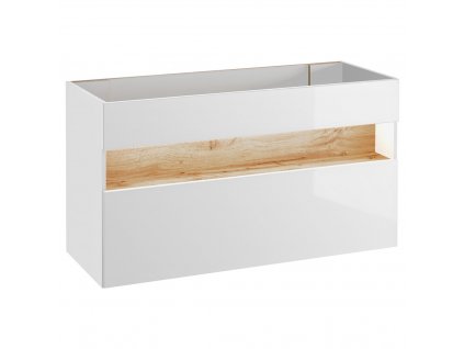 COMAD - Koupelnová skříňka pod umyvadlo Bahama White - bílá - 120x53x46 cm