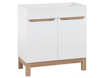 COMAD - Koupelnová skříňka pod umyvadlo Bali White - bílá - 80x84x46 cm