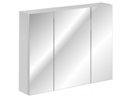 Via Domo - Koupelnová skříňka se zrcadlem Havana White - bílá - 100x75x16 cm