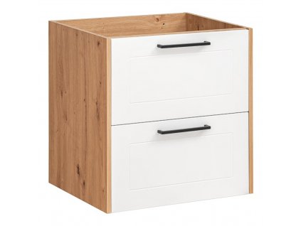 COMAD - Koupelnová skříňka pod umyvadlo Madera White - bílá - 60x61x46 cm