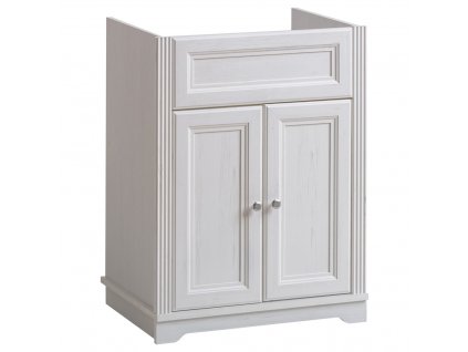 Via Domo - Koupelnová skříňka pod umyvadlo Palace White - bílá - 60x79x46 cm