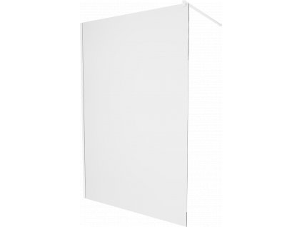MEXEN - Kioto zástěna sprchová 60 x 200 cm, transparentní 8 mm, bílá - 800-060-101-20-00