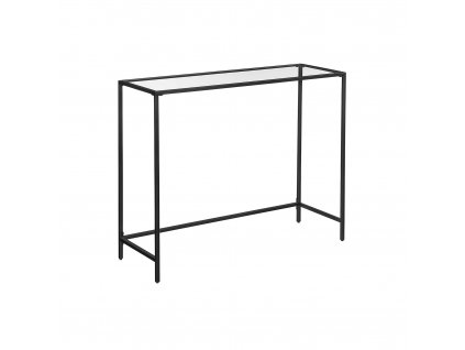 Konzolový stolek - černá/transparentní - 100x35x80 cm