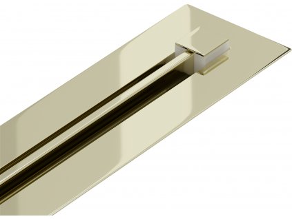 MEXEN - Flat 360° Super Slim lineární odtokový žlab, otočný 50 cm, zlatá - 1551050