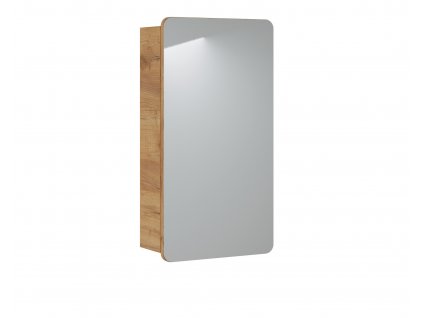 Via Domo - Koupelnová skříňka se zrcadlem Aruba Craft - přírodní - 40x75x16 cm