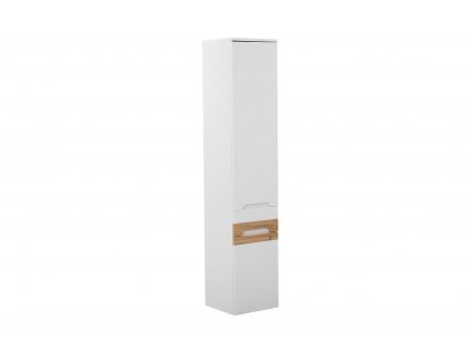 Via Domo - Koupelnová skříňka vysoká Galaxy White - bílá - 35x170x33 cm