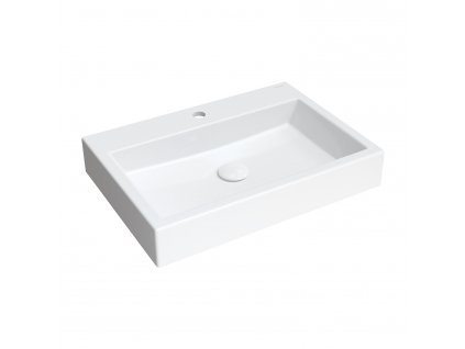 OMNIRES - THASOS countertop/nástěnný basv Marble+, 60 x 42 cm