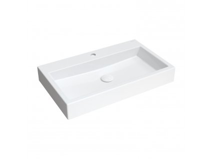 OMNIRES - THASOS countertop/nástěnný basv Marble+, 70 x 42 cm