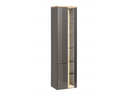 Oasi Casa - Koupelnová skříňka vysoká Bahama Grey - šedá - 45x170x33 cm