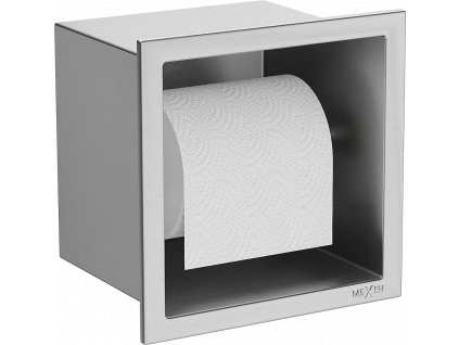 MEXEN - X-Wall-P držák toaletního papíru zápustný do obkladu, inox - 1913