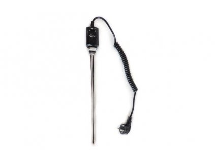 CERANO - Elektrická topná tyč s termostatem 900W - černá lesklá