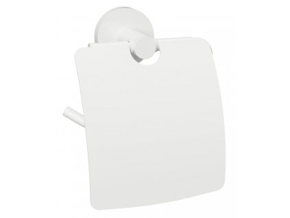 X-ROUND WHITE držák toaletního papíru s krytem, bílá