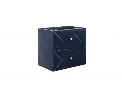 COMAD - Koupelnová skříňka pod umyvadlo Elegance Blue - modrá - 60x61x46 cm